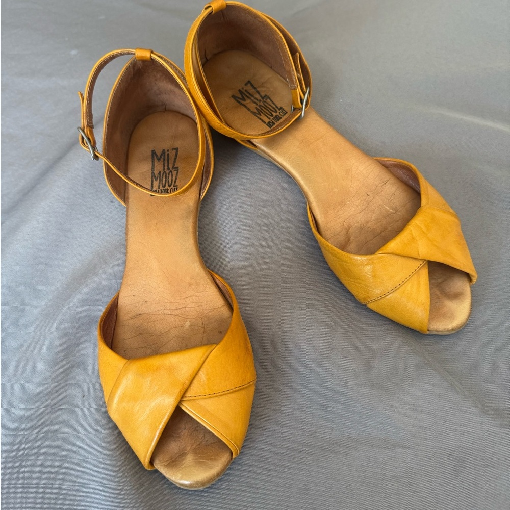 Miz Mooz Women's Ochre Yellow Sandals